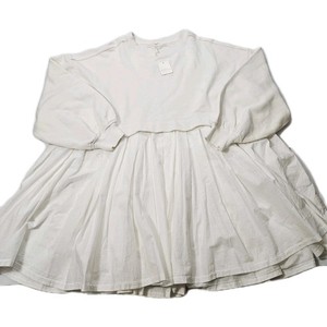 white christmas dresses Free People Eleanor Sweatshirt Tunic Dress – White Chocolate Couture