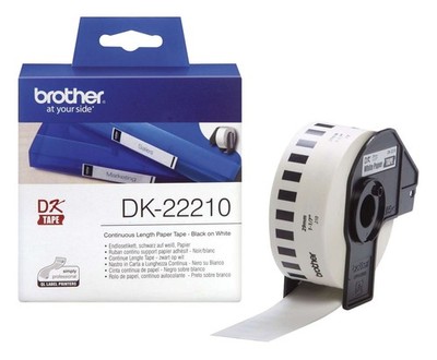 Brother  DK-Endlosetiketten Papier-Etik. 29mmx30,48m weiß