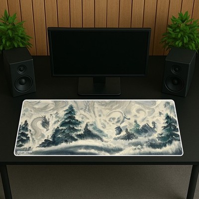 XXL Gaming Mauspad 90x40 cm Drache Deskmat Großes Mousepad Schreibtischunterlage