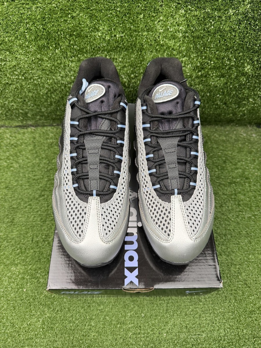 Size 10 - Palace x Nike Air Max 95 Big Bubble - Metallic Silver DS