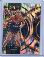 2024 Panini Select WNBA CELESTE TAYLOR RC ROOKIE #128 PREMIER SILVER FLASH PRIZM