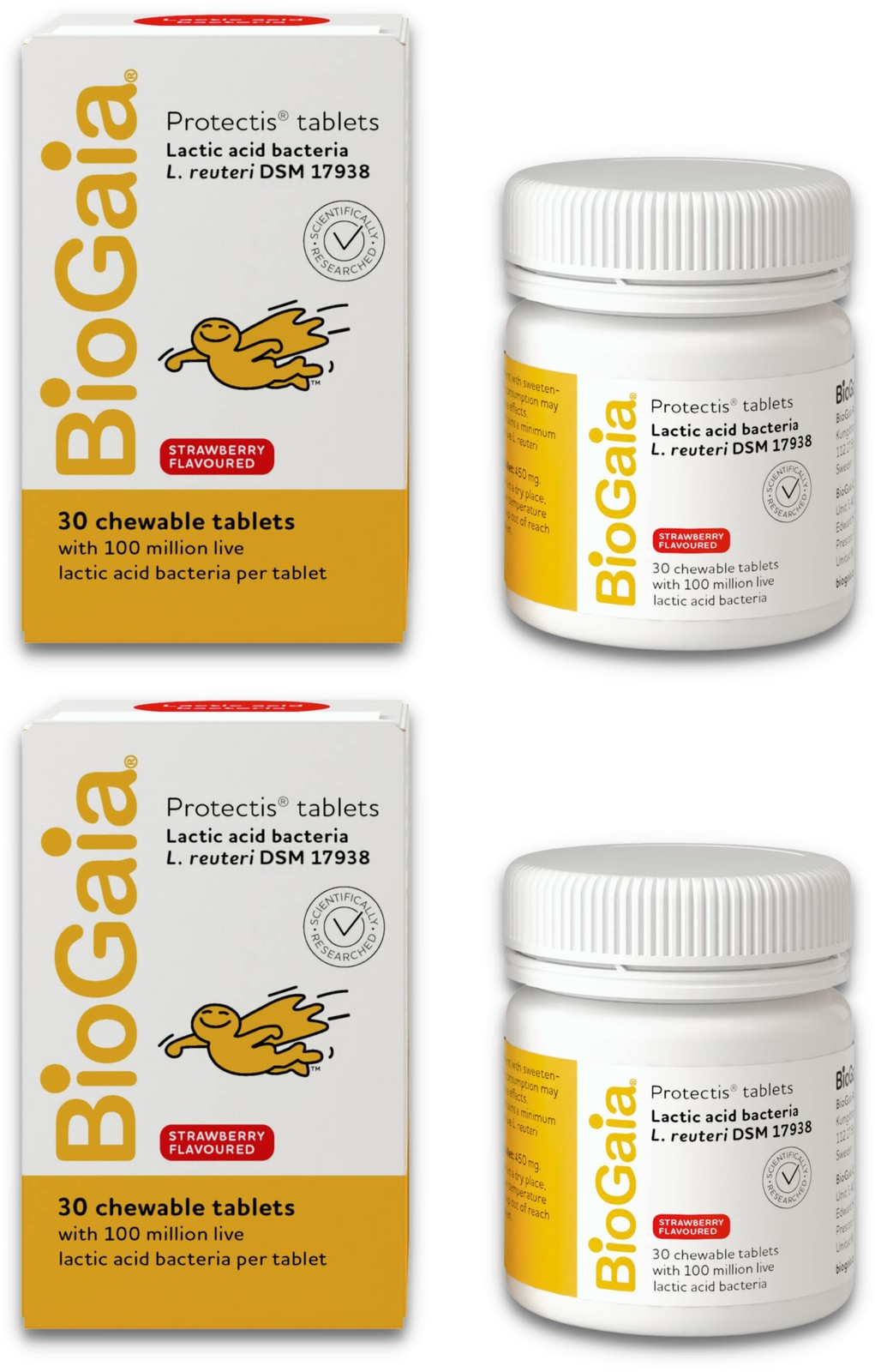 Biogaia Protectis Kids Tablets Strawberry 30 Tablets - Image 4