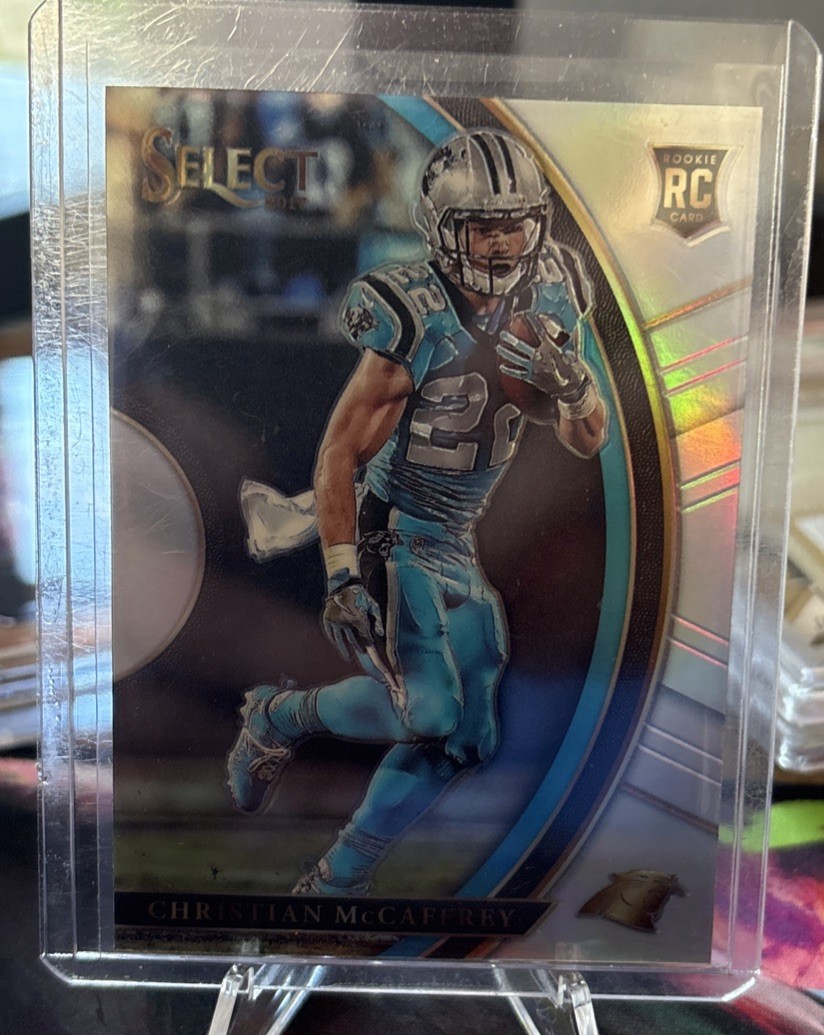 2017 Panini Select - Concourse Christian McCaffrey #74 Silver Prizm (RC)