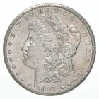 AU+ 1887-S Morgan Silver Dollar (1 coin) *8127