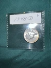 1948-D Washington 25C Silver Quarter / UNC