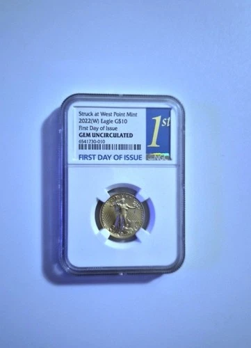 2022 W $10 American Gold Eagle  1/4 Oz Gold Coin