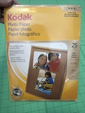 Photo Paper Kodak Gloss Photo Paper 8.5 x 11 Instant Dry 25 Sheets NEW JU