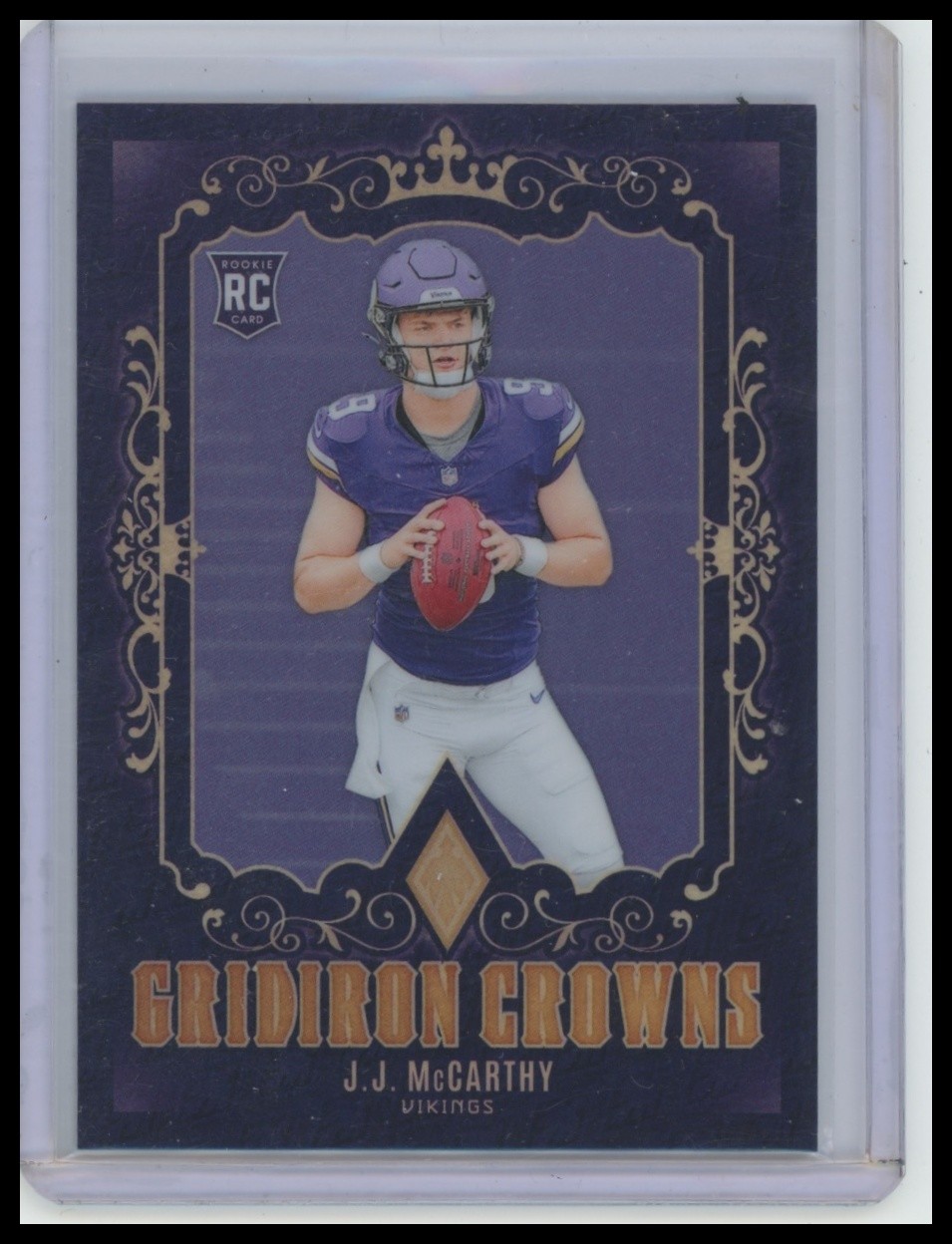 2024 Panini Phoenix #GC-JMY J.J. McCarthy Gridiron Crowns ROOKIE RC