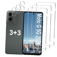 3 3 Pack Moto G 5G 2024 Screen Protector Camera Lens Protector, 9H