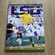 Alex Bregman Signed LSU Baseball April 2014 Game Day Program! Bregman Cover🔥🐯