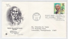 TurtlesTradingPost- George Washington Carver 1910s #3183c 1998 FDC Artcraft PCS