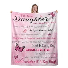 Christmas Blanket for Daughter, Stocking Stuffers for Teen Girls, Daughter