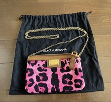 Dolce&Gabbana Leopard Print Shoulder Bag Pink Limited Edition A popular product