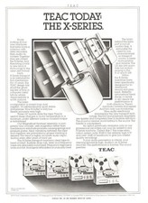 Teac - X-Series Reel Decks - Original Magazine Ad - 1980