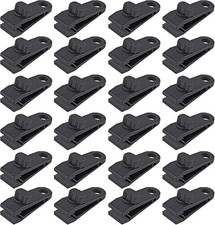 24 Pcs Tarp Clips, Heavy Duty Lock Grip, Reusable Tarp Clamps for Secures Outdoo