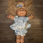 2004 Cabbage Patch Kid Doll Play Along  Blue Dress Blue Eyes VTG CPK PA-3