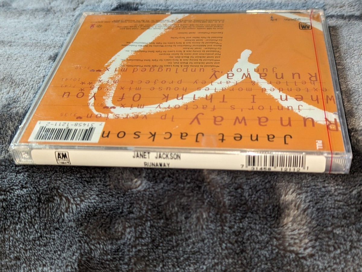 Janet Jackson Runaway CD 95 Sealed Maxi Single 5 Tracks Morales