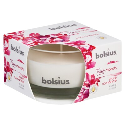 Bolsius True Moods Duftglas Flach 50x80 mm Pure Romance (1 Stück)