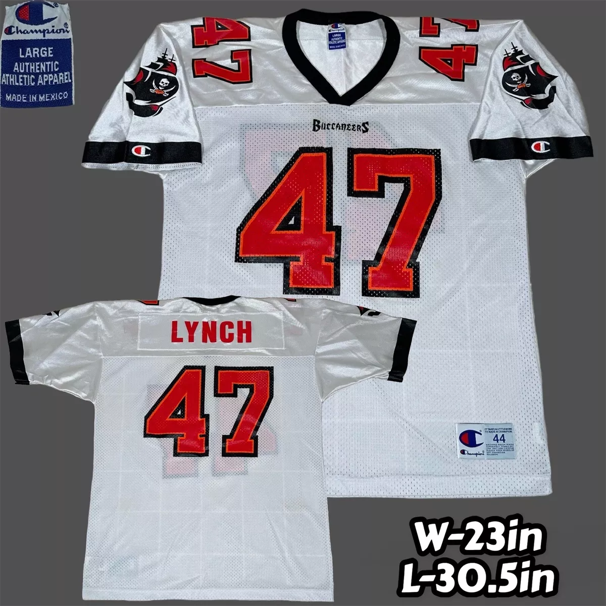 Vintage CHAMPION John Lynch #47 Tampa Bay Buccaneers NFL Football Jersey Sz  36