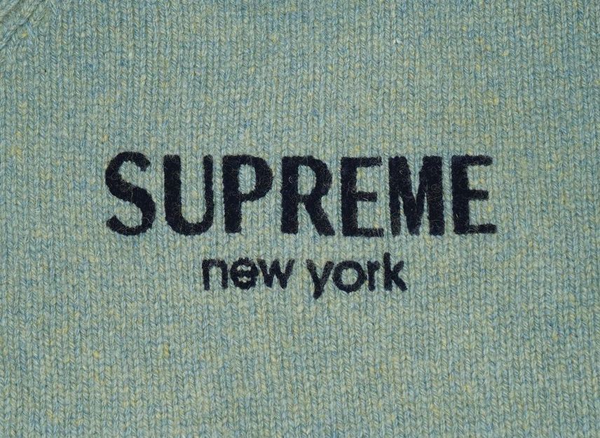 Supreme Flocked Logo Sweater Green | eBay Supreme Flocked Logo Sweater Green | eBay