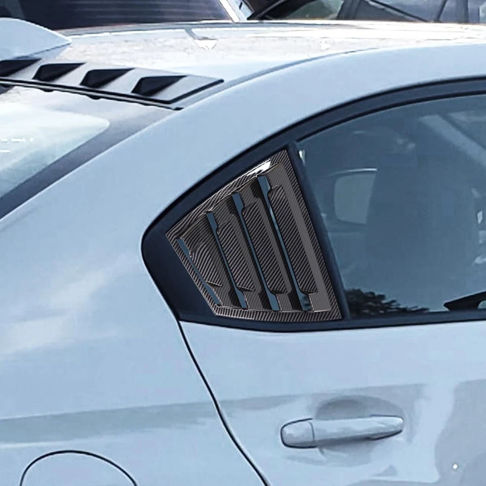 Persianas de ventana lateral trasera DLOVEG para accesorios Subaru WRX STI 2015-2021 Foto 3 de 4