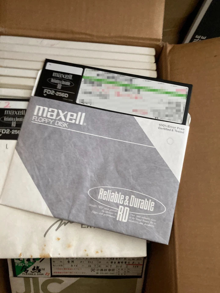 Disquete de 8 pulgadas FD2-256D Ramdum Maker x 100 piezas Maxell etc. Foto 4 de 4