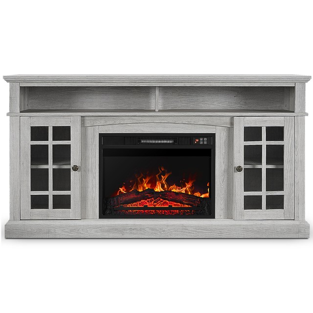 Fireplace Tv Stand Electric Entertainment Heater Center Console