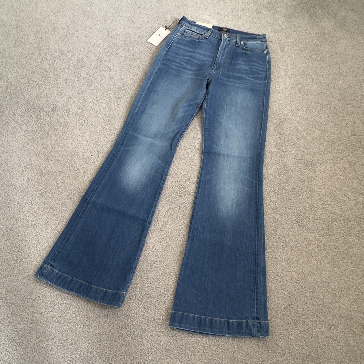 7 For All Mankind Ultra High Rise Dojo Jeans in Pinyon NWT Sz 31