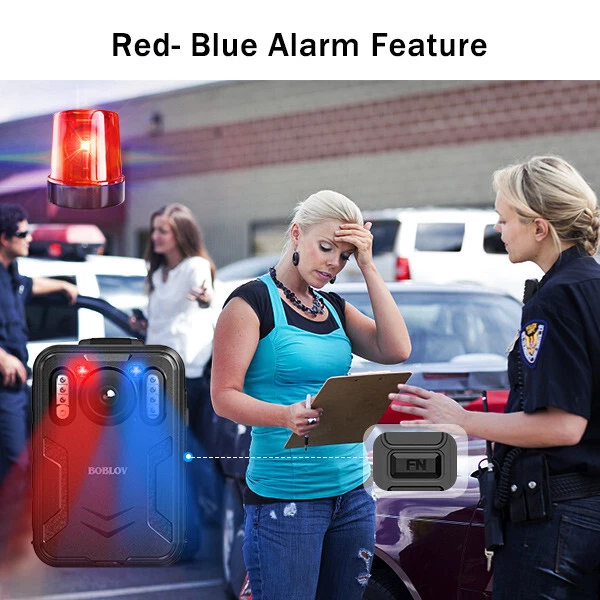 BOBLOV B4K2 4K Body Worn Camera with GPS 2*3000mAh 14-16hrs Video Camera 128GB - Image 3 of 4