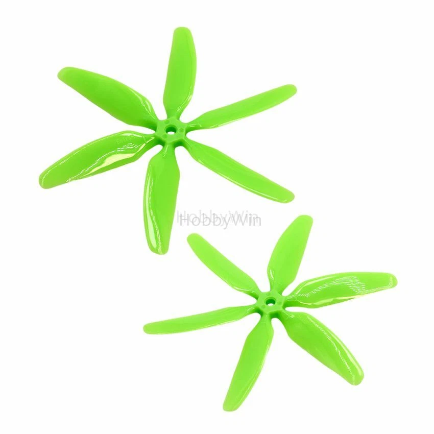 6 Blades 5x4 Propeller Green 10 pairs CW CCW for RC Quadcopter Racing FPV Drone - Image 2 of 2