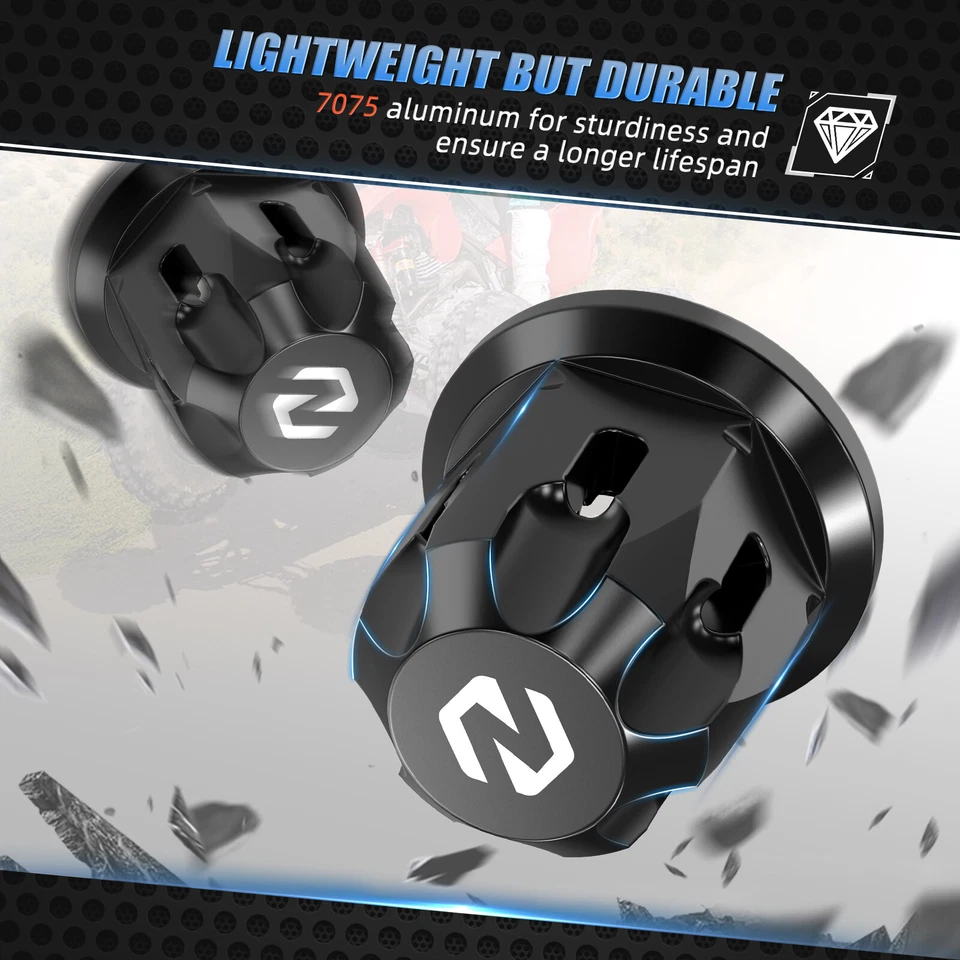 Front + Rear Wheel Axle Nuts For Honda TRX 250 300 400 X TRX450R TRX450ER 4-Pack - Image 4 of 4