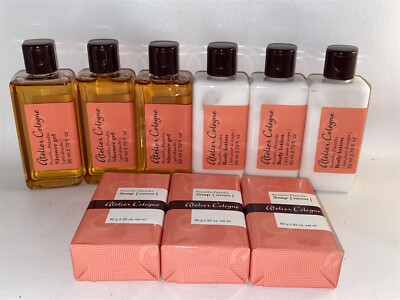 Atelier Cologne Pomelo Paradis Body Lotion & Soap & Gel Travel Size Set Lot x 9