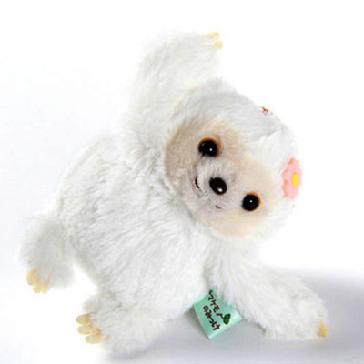 Namakemono no Mikke 4'' White Sloth Amuse Prize Plush Key Chain