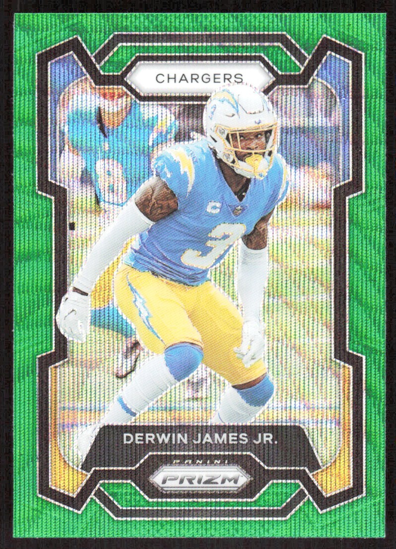 2023 463C Panini Prizm Green WAVE PRIZM Derwin James Jr. Los