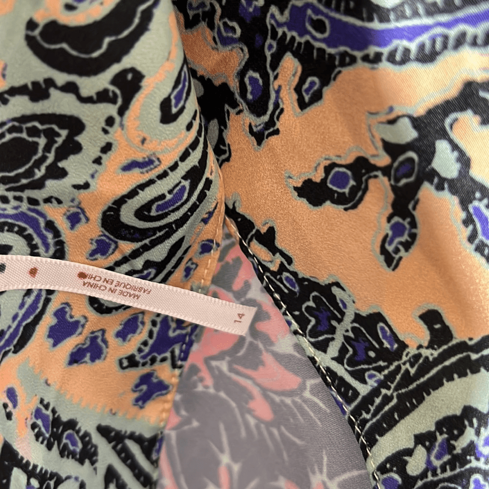 FREE PEOPLE INGRID MIDI DRESS IN TWILIGHT COMBO NEW NWT SIZE 14 | eBay