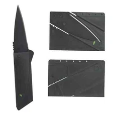2 Credit Card Folding Knife Utility Pocket Safety Cardsharp Blade Emergency
