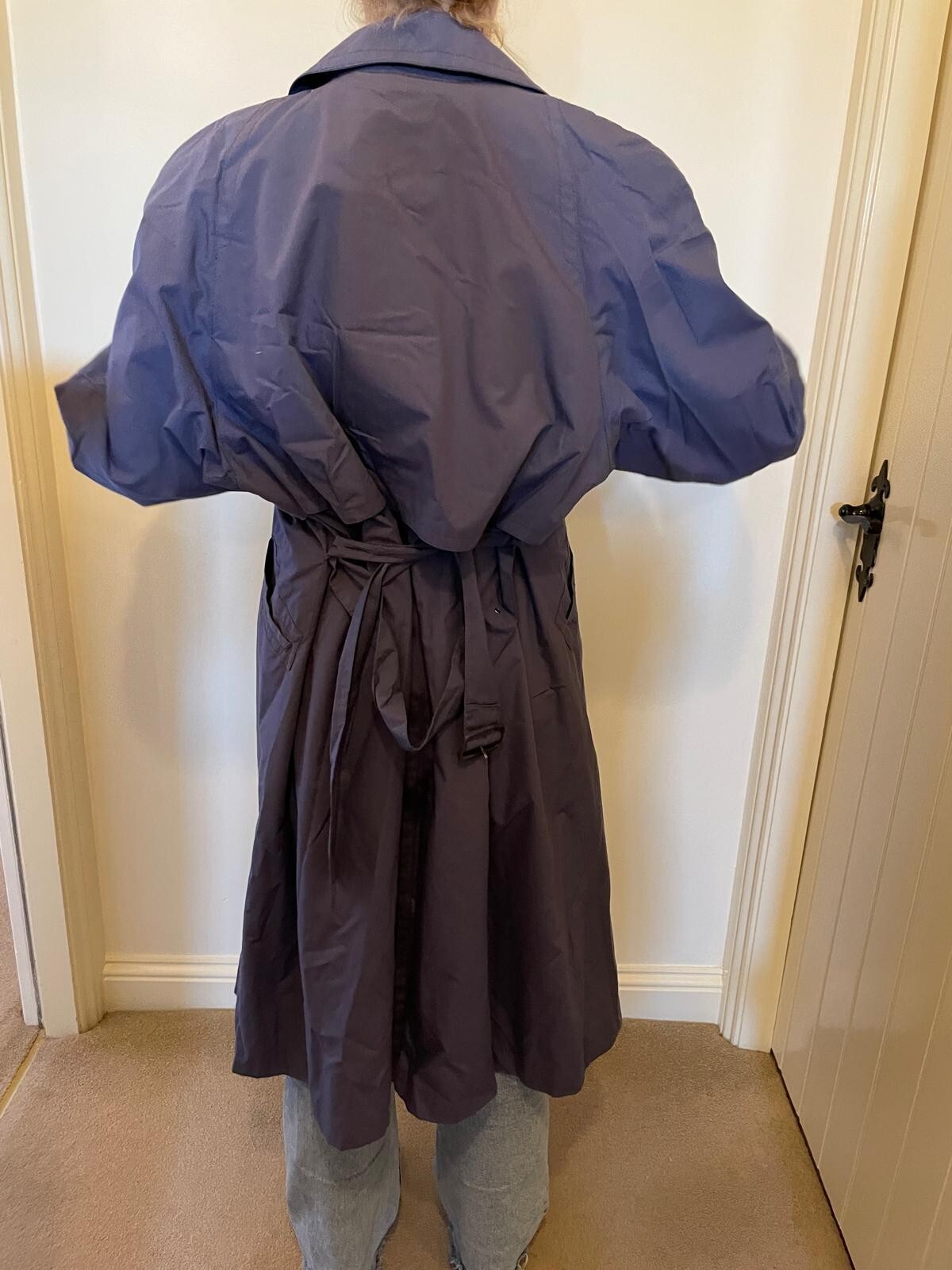 Grey RAVENS Vintage Trench Coat - Excellent Condition RRP £120 image 4