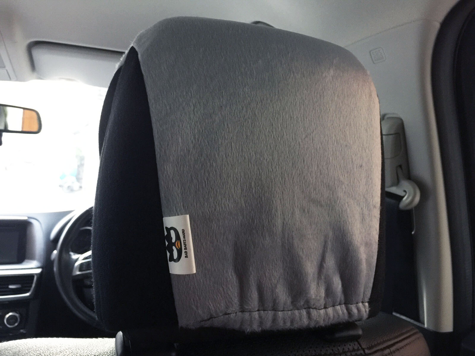 Bad BadtzMaru Sanrio Car Accessory 1 piece Head Rest / Head Seat Cover Gray eBay
