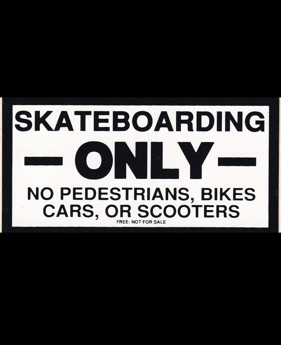 VTG 1980-90s Skateboarder's Only STICKER Santa Cruz-Not