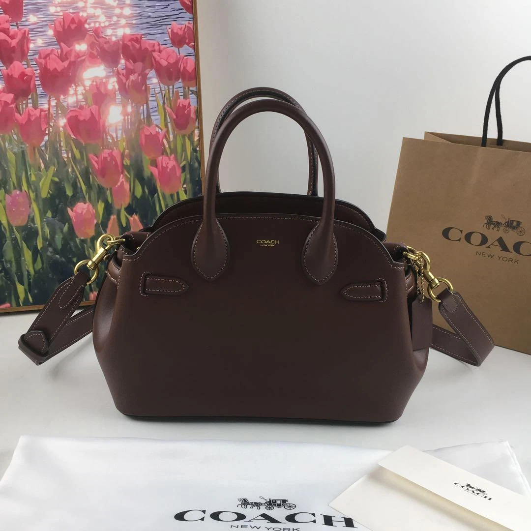 Borsa Coach Empire Carryall 26 CU066 pietra scura acero nuova uscita tracolla Giappone