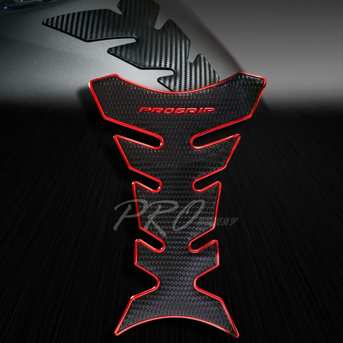 ミリーページ Chrome Red Pro Fuel Tank Pad+5.75