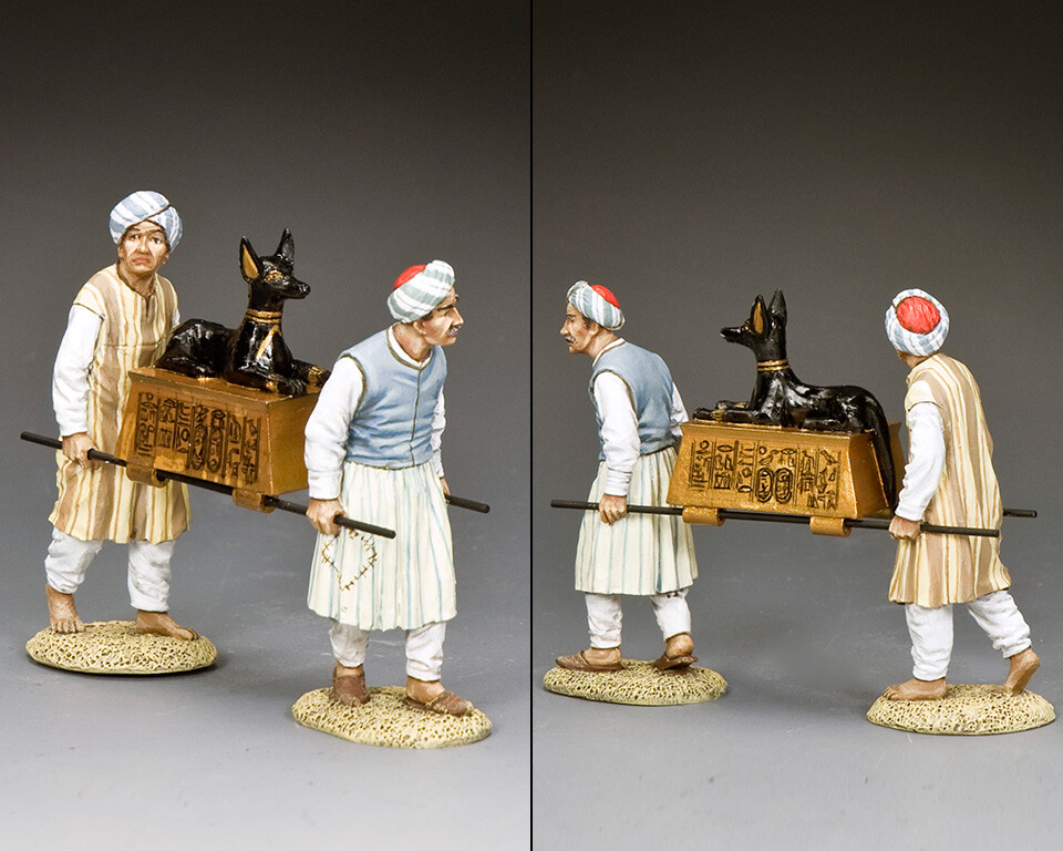 King and Country AE093 Carrying Anubis Set pour Diorama Historique Égyptien