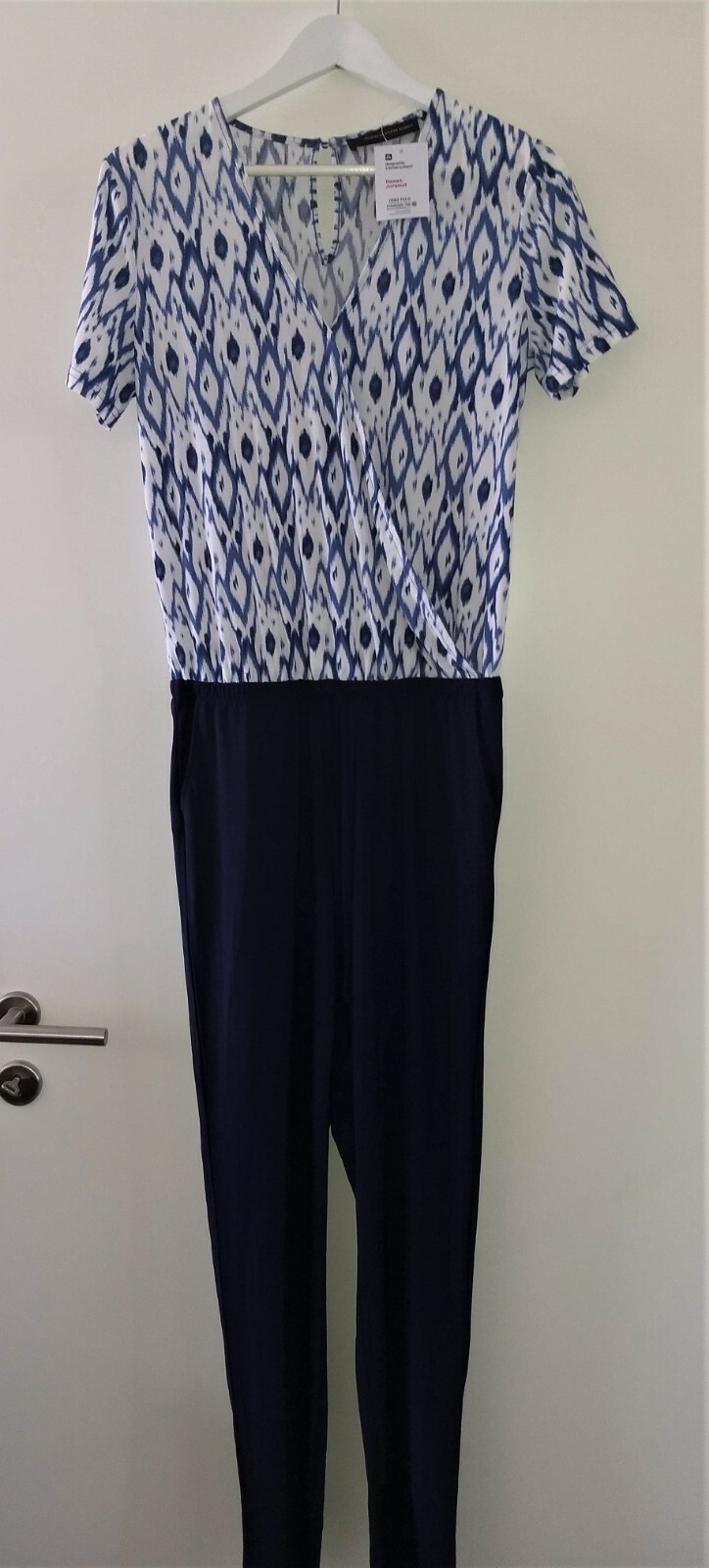 Designed by STEFFEN SCHRAUT Overall Jumpsuit Anzug blau weiß XS 34 eBay