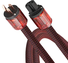 Audiocrast HPC01 Hifi Power Cable, 3.3Ft, 125V 15A, Hi-End Amplifier Power Cord