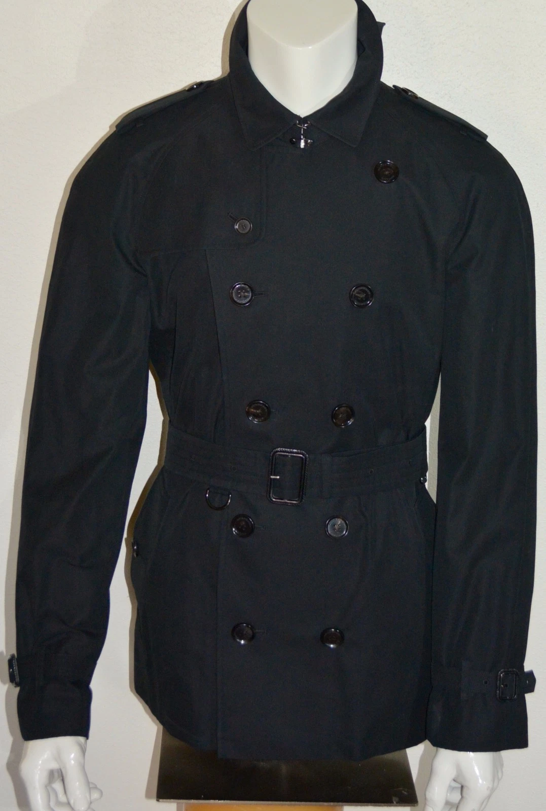 GIACCA TRENCH DOPPIO PETTO BURBERRY $1695 LONDON NUOVO CON ETICHETTE US 42 EU 52