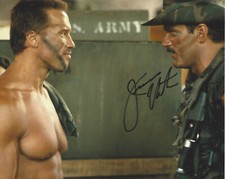 JESSE VENTURA SIGNED AUTHENTIC 'PREDATOR' BLAIN 8x10 MOVIE PHOTO B w/COA ACTOR