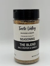 Taste Valley The Blend Seasoning Salt Pepper Garlic 10.5 oz – Gourmet All-Purpos