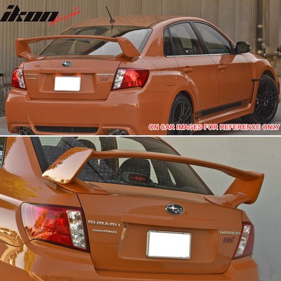 For 08-14 Subaru Impreza GRB WRX STI Carbon Fiber Rear Spoiler Wing +Brake Light