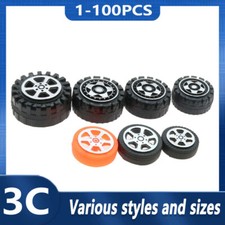 Multisize Plastic Toy Wheels & Tires for RC Cars and Model Assembly Accessories