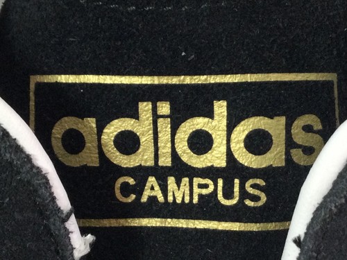 adidas Campus Black Suede Sneakers. Vtg. 2011. #104524954. Sz. 13.5. NEW. - Picture 5 of 9